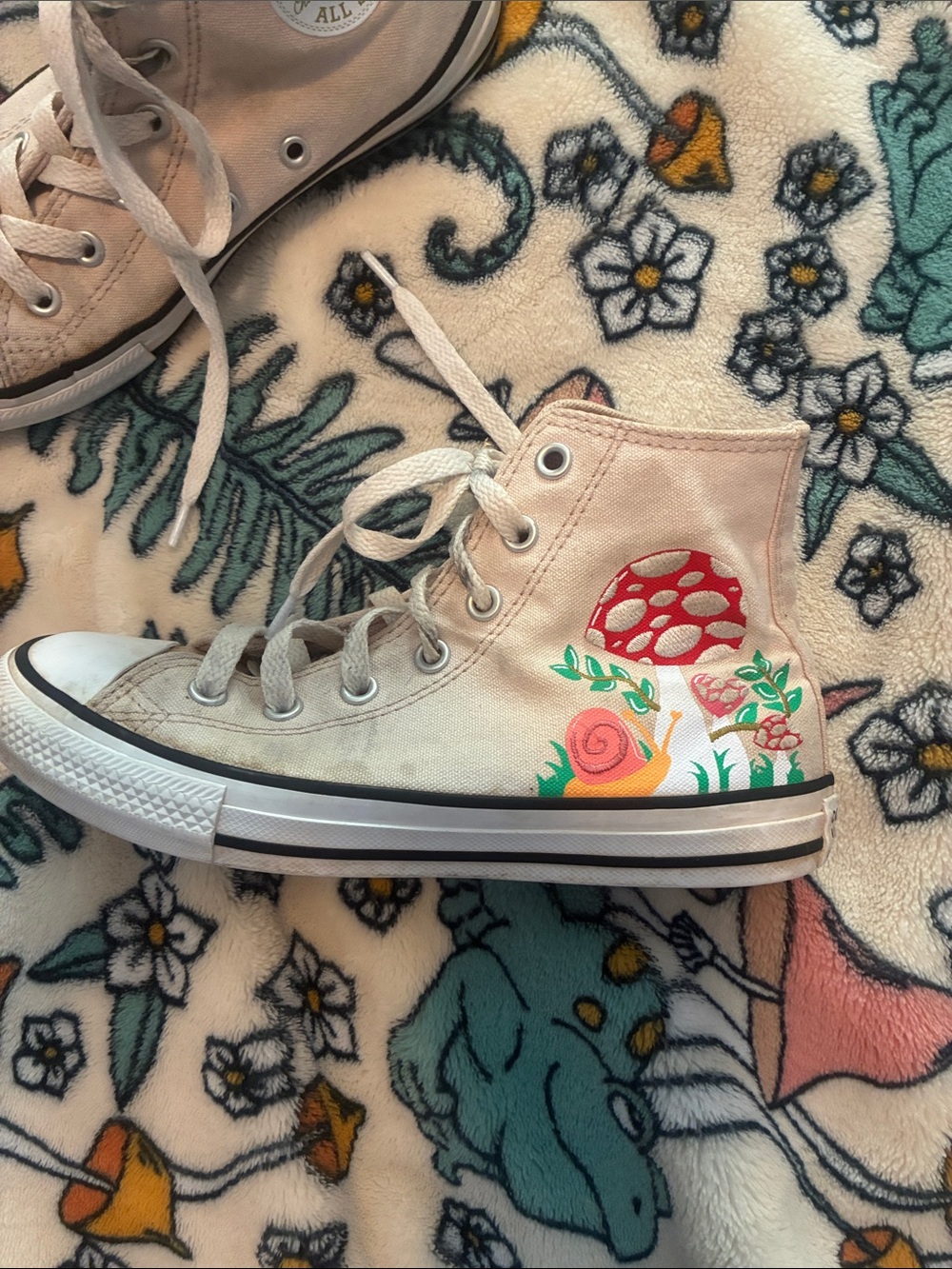 Big girl’s size 2 Converse high tops